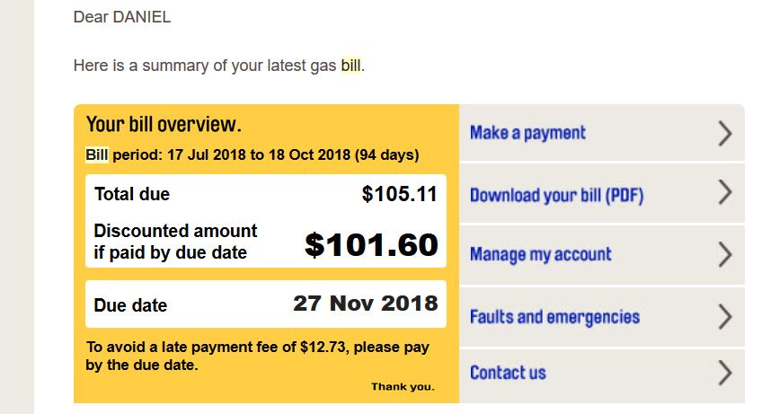 incorrect billing for 2nd time consecutively Neighbourhood AGL