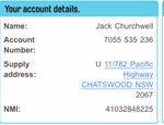 Account details