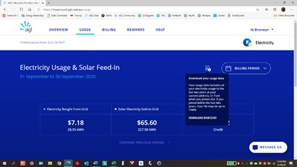 AGL Metering Data Errors Neighbourhood AGL