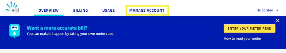 Manage Account