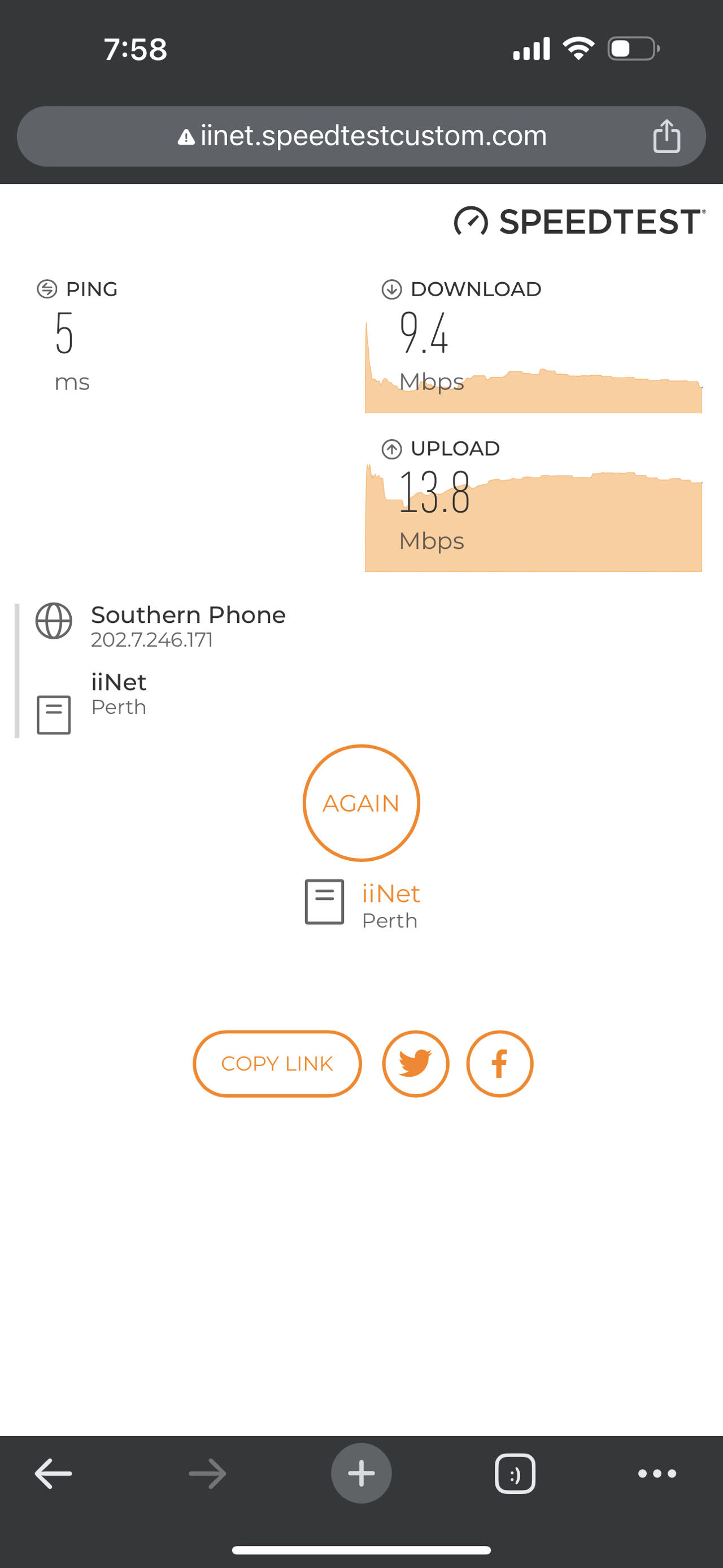 NBN speed super slow during night 1 2M for a home