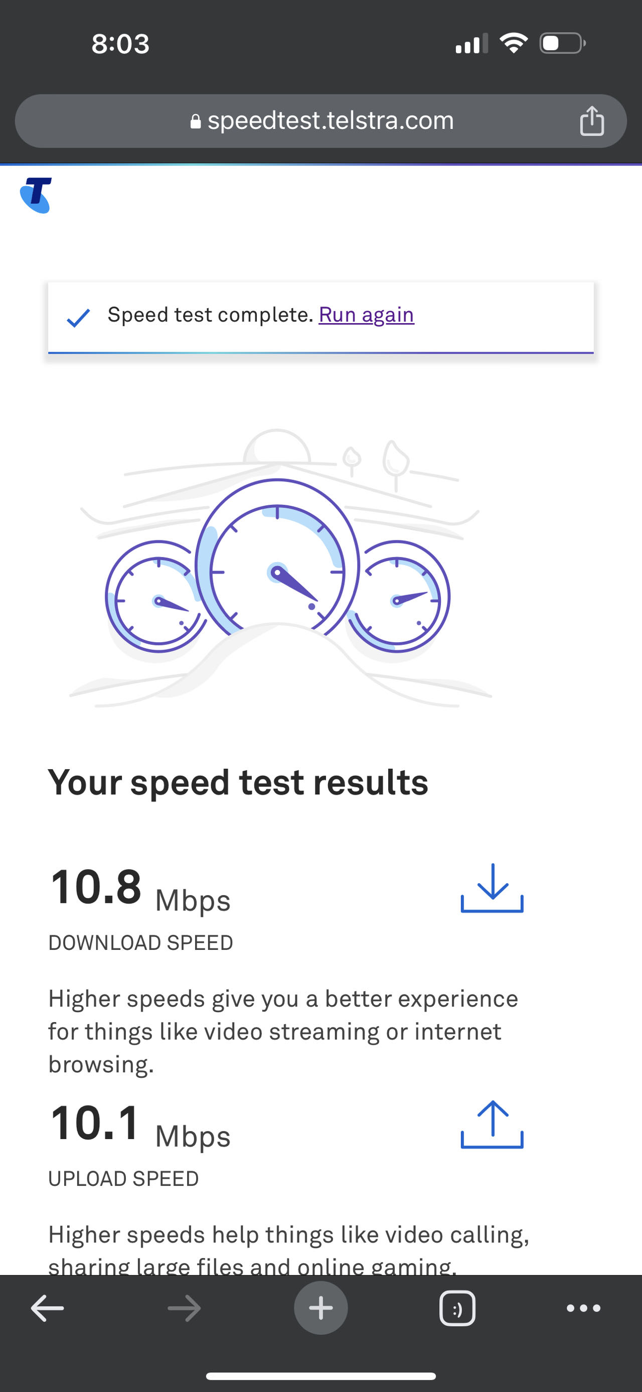 NBN speed super slow during night 1 2M for a home