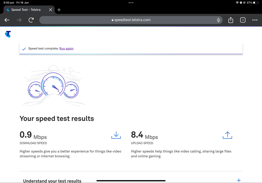 NBN speed super slow during night 1 2M for a home