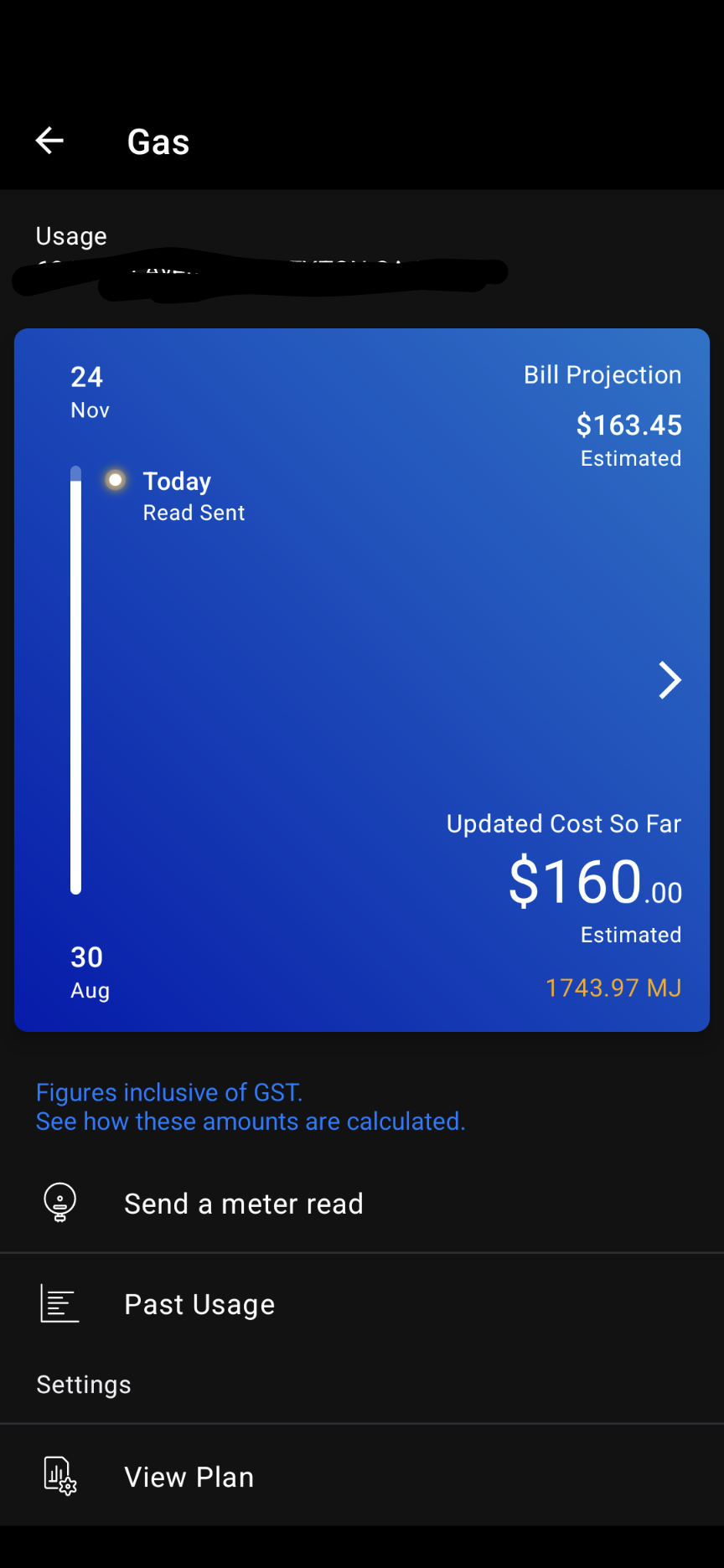 Gas bill projection too high Neighbourhood AGL