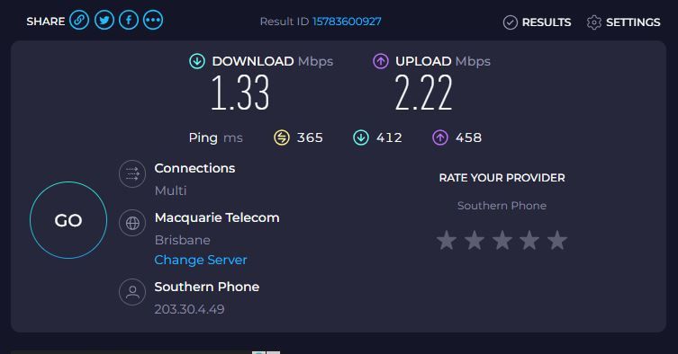 Solved Ridiculously slow internet speed Neighbourhood AGL