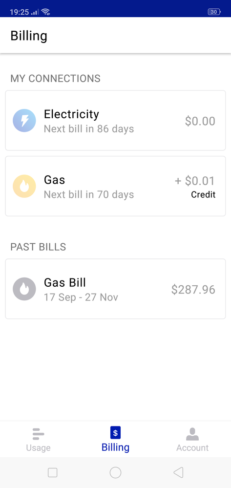 Electricity says due in 86 days