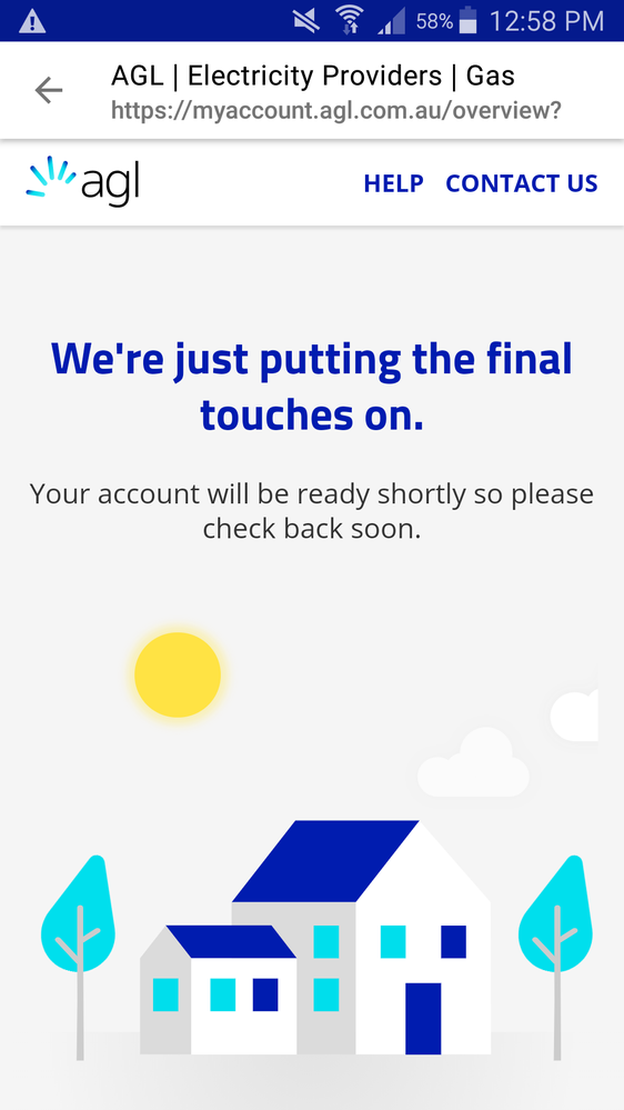 This is what I get when I tap 'bill'